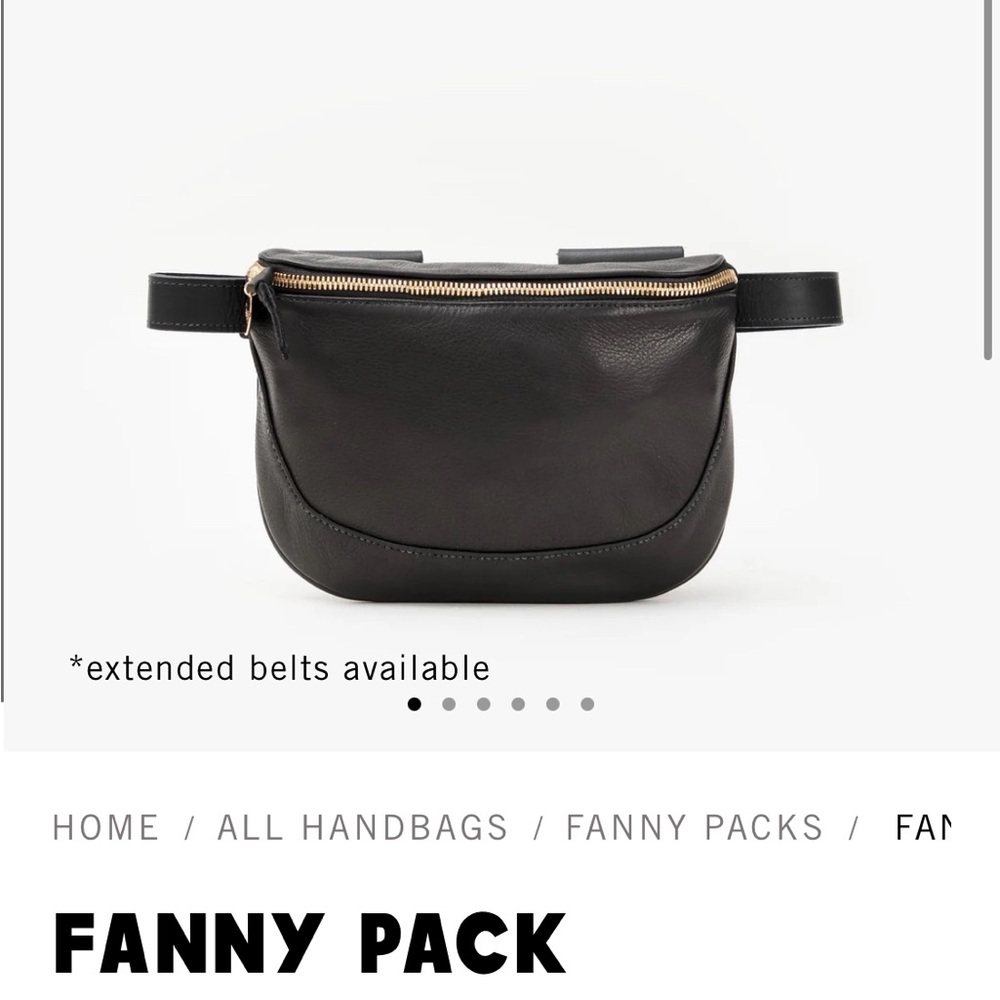 Clare V Fanny Pack - black leather